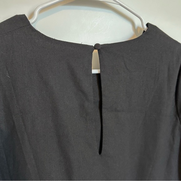 Showpo. Jefferies Long Sleeve Pin Tuck Dress Black - Picture 8 of 12